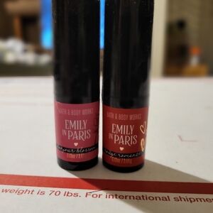 2ct Bath & Bodyworks Emily In Paris Lipstick Bonjour Blossom& Rouge Romance